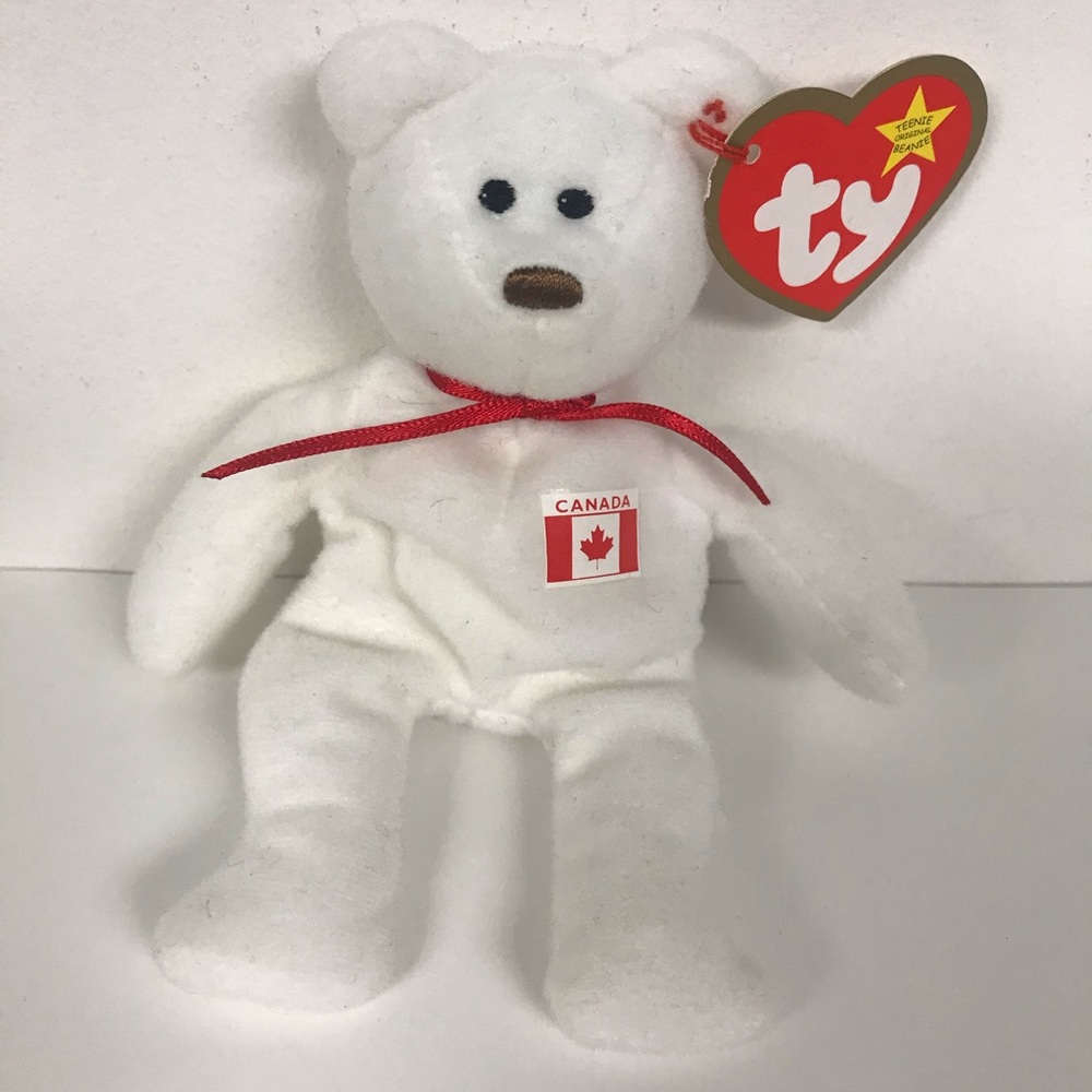 EUC “MAPLE THE BEAR” TEENIE BEANIE BABIES W/TAG